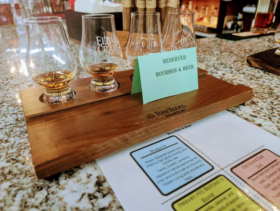 Bardstown Bourbon & Beer Walking Tour - The Knob Creek and Little King’s Cream Ale pairing