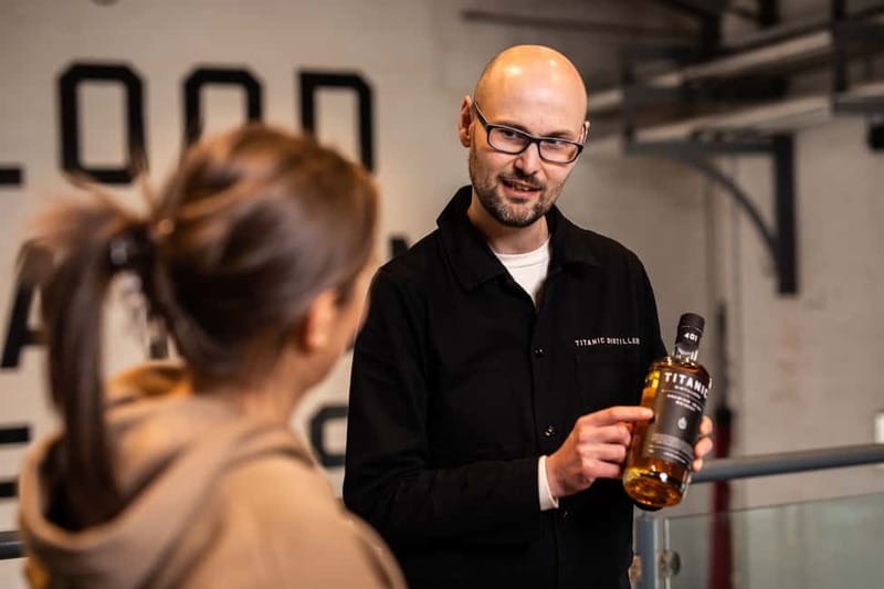 Belfast Giant's Causeway and Titanic Distillery Whiskey Tour - Whiskey at Titanic Distillers in Thompson Dock