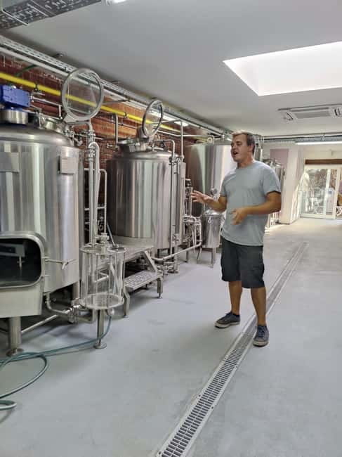 Brussels: micro brewery & distillery tour + beer tasting - The tap room is part of the appeal
