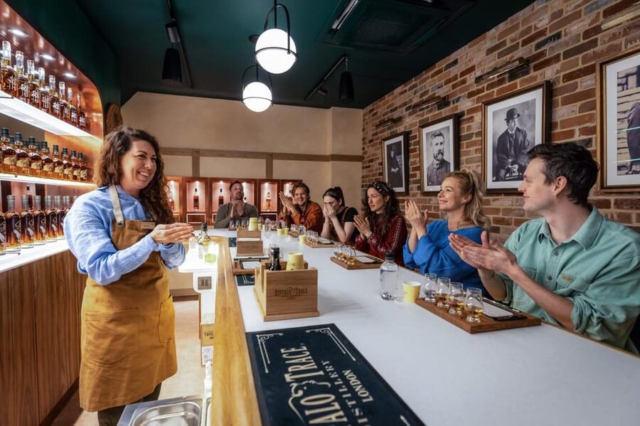 Buffalo Trace Distillery: Elevated Whiskey Experience - The tasting begins with White Dog Mash #1