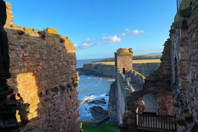 Castles, Coastline and Whisky Tasting Tour with Admission - Transport, group size, and the value of $166.37