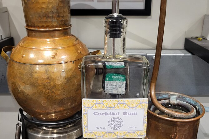 Distill a Bottle of Rum on mini copper stills - Key points to know before booking