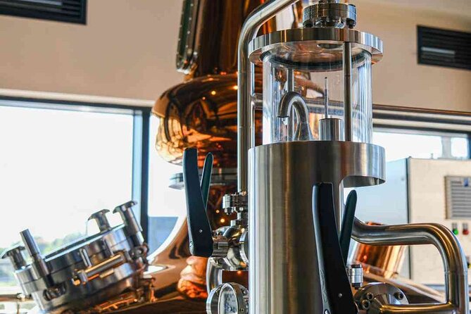 Distillery and Brewery Tour in Inverness Scotland - The tasting: new-make spirit, Colpach whisky, and beer