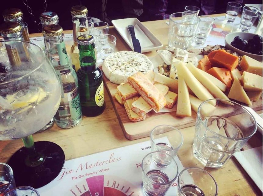 Distillery Masterclass - 8 Scottish gins paired with cheeses - Eight small-batch gins from around Scotland