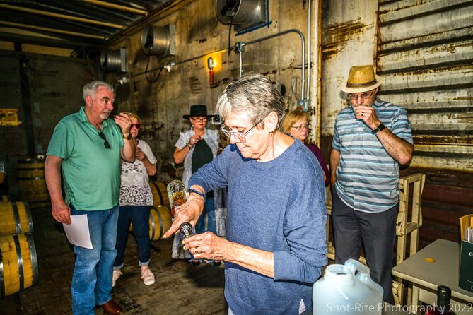 Distillery Tour at Gate 11 - Going upstairs to the still systems