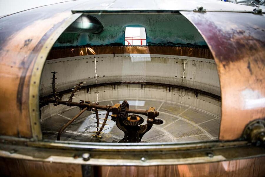 Falkirk: Distillery Tour with Whisky Tasting - The mill room and the 4.6-tonne mash tun