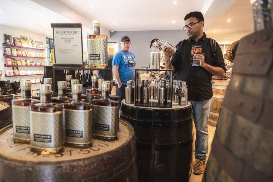 From Edinburgh: Full Day Scottish Highlands and Whisky Tour - Through Perthshire toward Glenturret Distillery