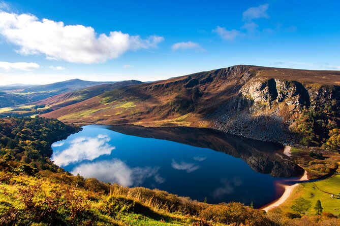 Glendalough and Powerscourt Distillery Ireland Whiskey Tour - Glendalough’s round tower and Upper Lake