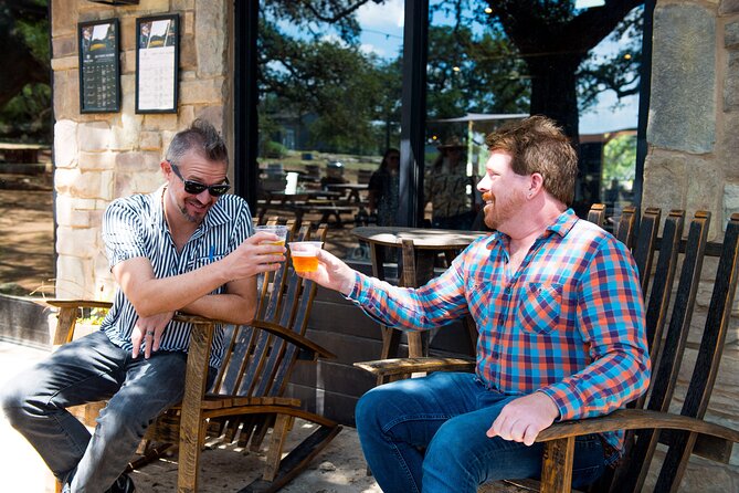 Half-Day Hill Country Brewery and Distillery Shuttle from Austin - Treaty Oak Distilling under old oak trees