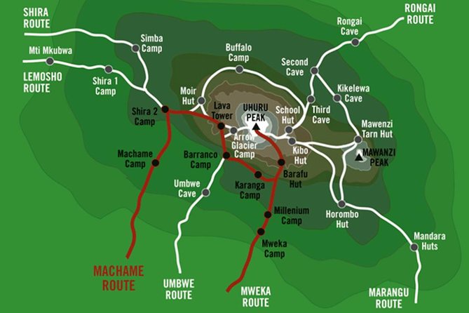 KILIMANJARO MACHAME ROUTE, (Climb 7days) "Whiskey" route - Day 6: Uhuru Peak and the long descent