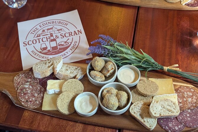 ScotchandScran OldTown Tour, Whisky Tasting, Scottish Charcuterie - Starting above the Royal Mile at Edinburgh Castle