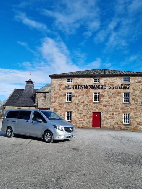 Shore excursion from Invergordon - Castles, Scenery & Whisky - Crossing Struie Hill toward the Falls of Shin