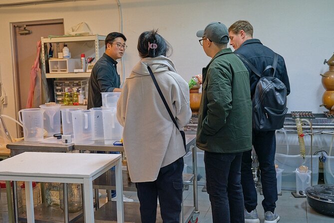 Soju Tasting at Distillery - story of 3 pigs - What happens during the 90-minute tasting