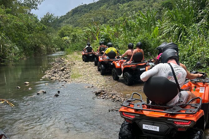 St Lucia ATV Tour : Waterfall, Plantation, Beach and Distillery - Forest roads, villages, and the Anse La Raye route