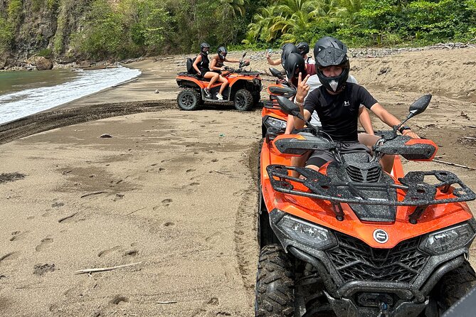 St Lucia ATV Tour : Waterfall, Plantation, Beach and Distillery - The waterfall stop on the three-hour tour