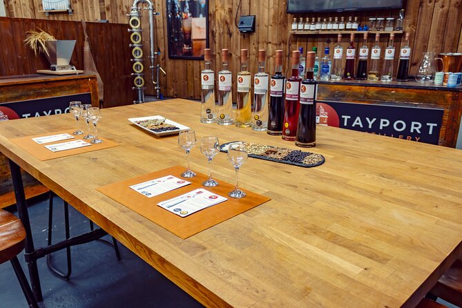Tayport Distillery Tour & Tastings - The tasting: gin, vodka, and liqueurs
