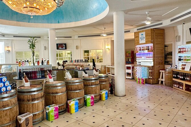 Topper's Rhum Distillery Tour in St Maarten - The tasting bar and 20-plus pours