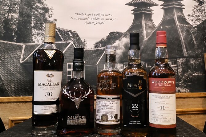 Whisky tasting experience - Five drams and a short lesson in Scotland